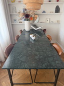 Mesa de Mármol Verde 240x90 Cm