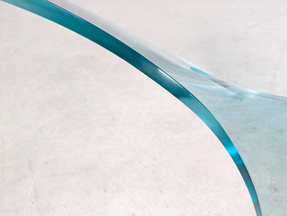 Image 1 of Tavolino da caffè di metà secolo Ronald Schmitt Knut Hesterberg in vetro