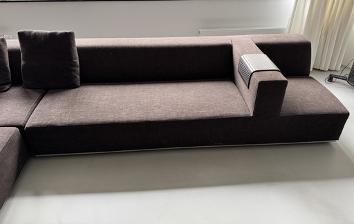 Sur & Plus designer sofa in chocolate brown