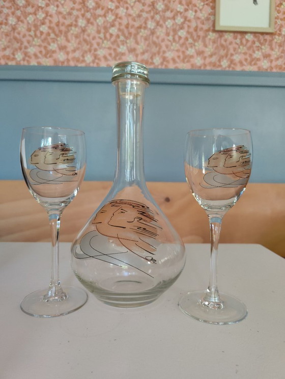 Set di 3 caraffe in vetro vintage Luminarc France anni '70. – Bicchieri e caraffe, Glass (photo 2 of 11)