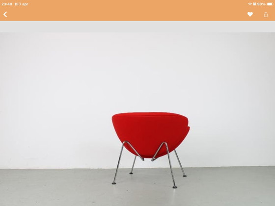 Image 1 of Artifort Orange Slice armchair, red