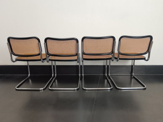 Image 1 of Set di quattro sedie B32 di Gavina della fine degli anni '60