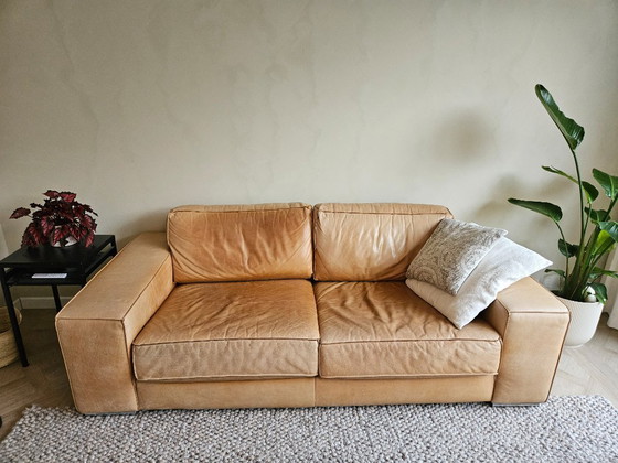 Image 1 of Sofá de cuero color coñac (Lederland)