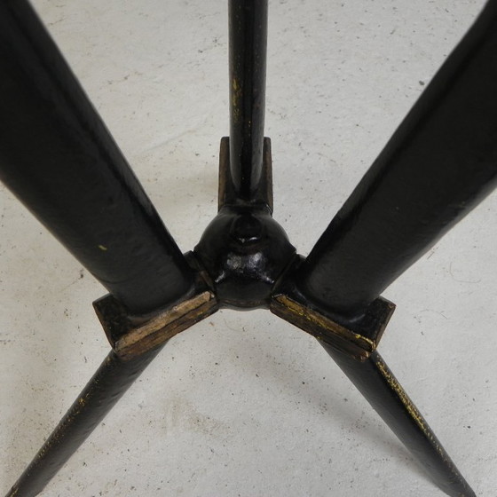 Image 1 of Bistro table with Bakelite top Berc Antoine Paris, 1950s