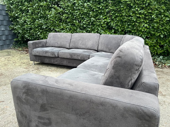Image 1 of Grote antracietkleurige hoekbank - Ruime loungebank - Gratis levering
