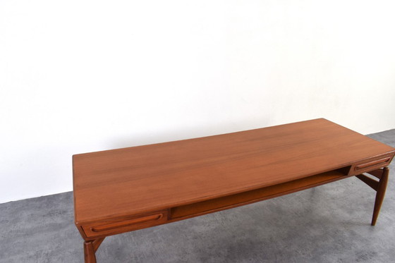 Image 1 of Table basse en teck style Mid-Century par Johannes Andersen pour Trensum Möbelfabrik, années 1960.