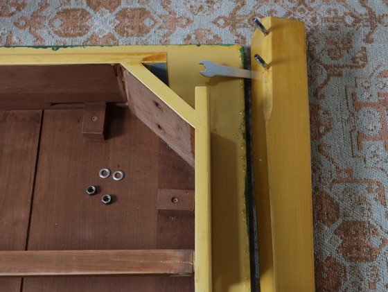 Image 1 of Table With Painting After Jan Mankes