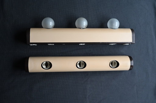 Vintage mirror lamps - Theater make up lamps