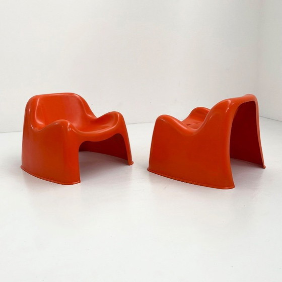 Image 1 of Oranje Toga stoel van Sergio Mazza voor Artemide, jaren 60