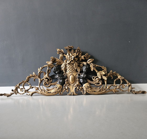 Image 1 of Puerta antigua dorada superpuesta, Francia