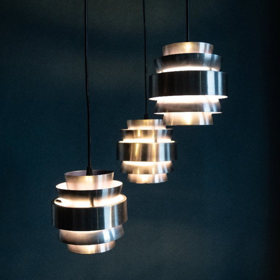 Image 1 of Metal Cascade Pendant Lamp by Lakro Amstelveen