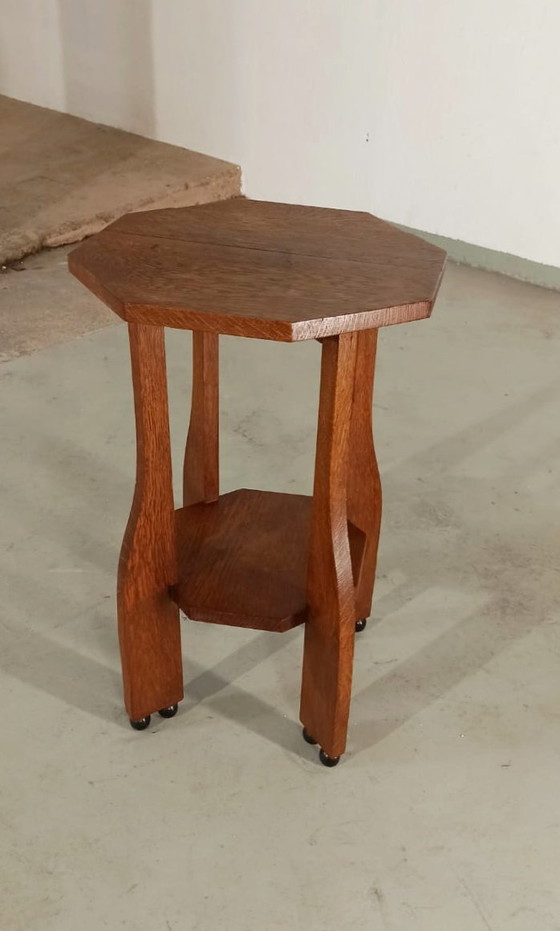 Image 1 of Amsterdamse school Art Deco bijzettafel