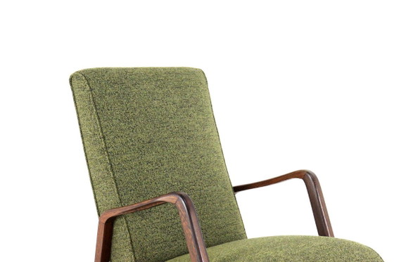 Knicos armchair vintage newly upholstered wenge – Wood (photo 14 of 15)