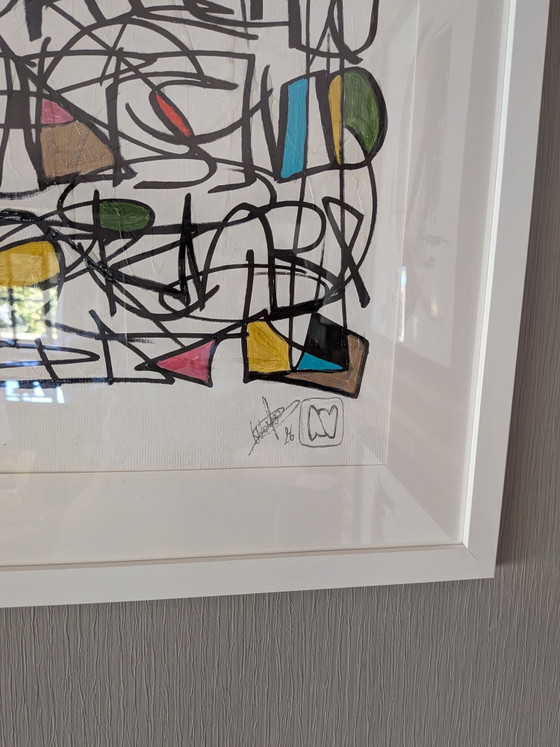 Image 1 of Schilderij met certificaat 