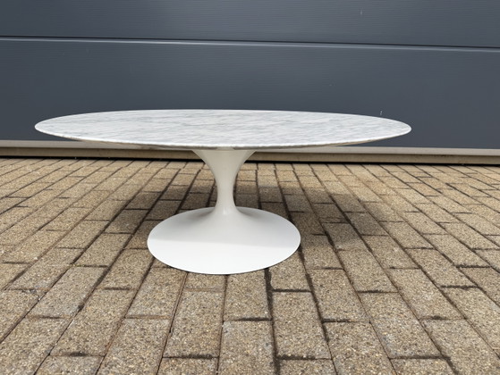 Image 1 of Originele Knoll Tulip Ovale Salontafel Eero Saarinen Statuarietto 107x70