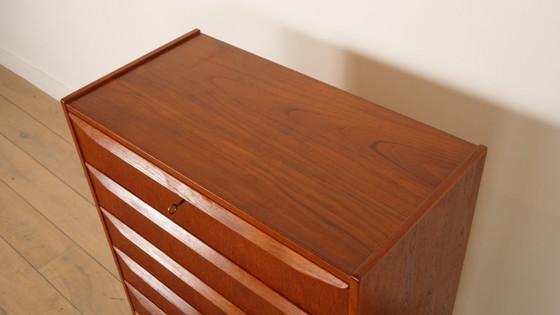 Image 1 of Commode vintage danoise | Teck | 6 tiroirs | 108 cm