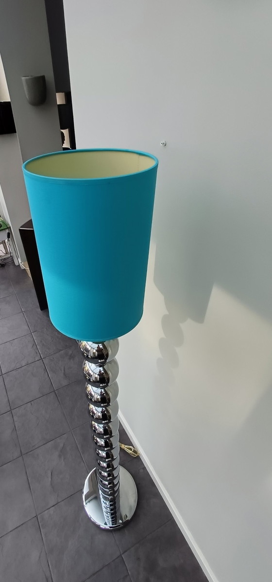 Image 1 of Vintage Vloerlamp Space Age stijl zilver