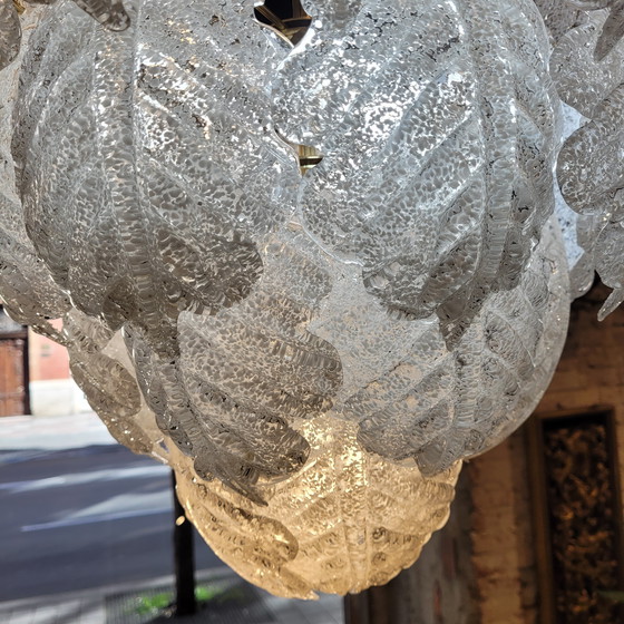 Image 1 of Lámpara de Techo / Chandelier, Mazzega, Cristal de Murano y Metal, 60’-70’s – Italia