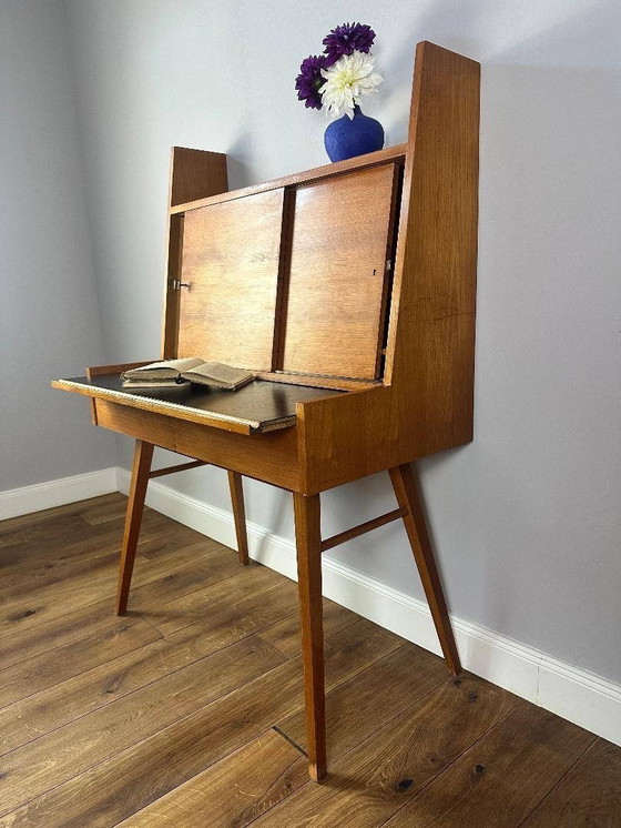 Image 1 of Early Edition: Wilhelm Renz Secretary WR 119 (1950s) – Cherrywood & Resopal