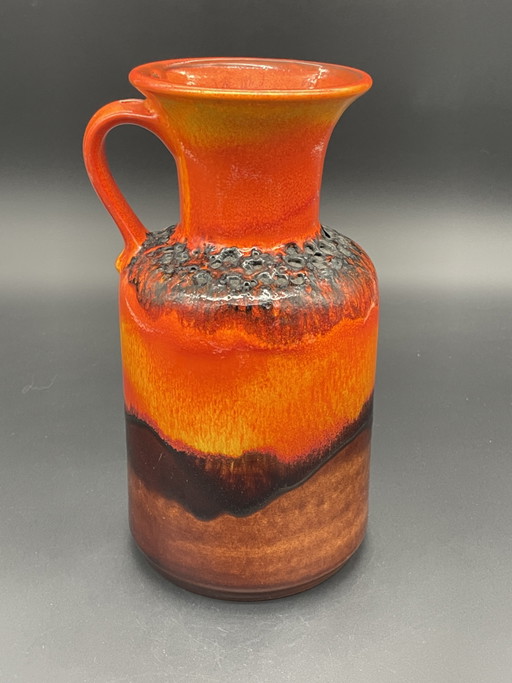 Jasba Fat Lava Handled Vase N 602/12-25, 1970s