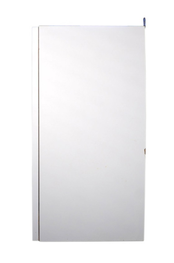 Vintage wandkast van wit, gestructureerd Formica, 79x32 cm – Metal, Wood (photo 4 of 5)