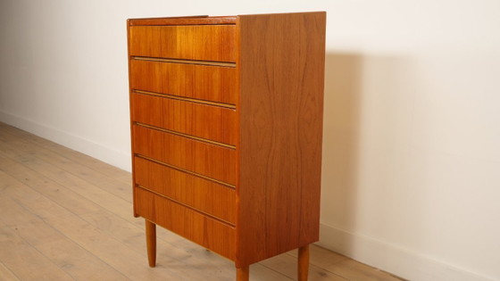 Image 1 of Vintage Deense ladekast | Teak | 6 lades | 114 cm