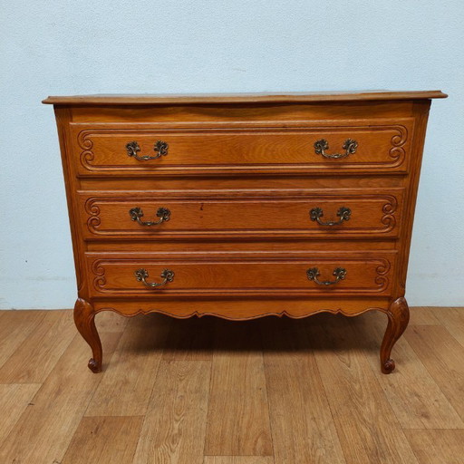Commode vintage en bois, meuble de salle de bain