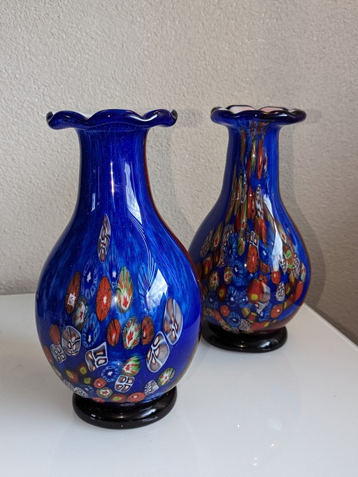 Vases Murano Millefiori
