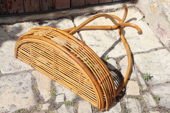 Image 1 of Pagina 1 van 8 Rotan wandconsole, Italië, 1970