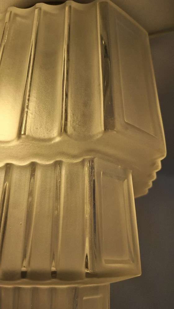Art-Deco-Wolkenkratzer-Kugel-Deckenleuchte – Deckenleuchten, Glass (photo 2 of 19)