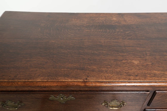 Image 1 of Beautiful, large, and functional 18th-century antique English oak sideboard/English low dresser with its original fittings.