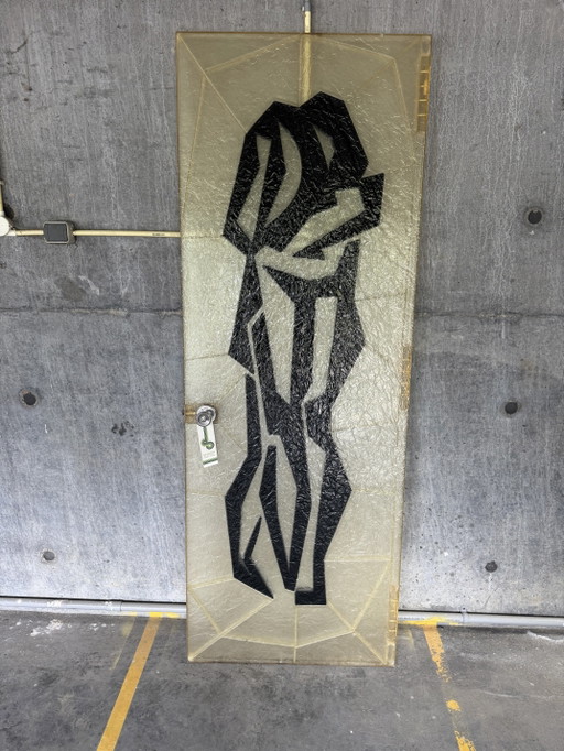 Porte brutaliste en fibre de verre
