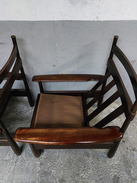 2 poltrone vintage in legno – Textile (photo 13 of 24)