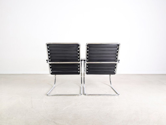 Image 1 of 2x Sillón KS 46 Midcentury Thonet Anton Lorenz Cuero negro