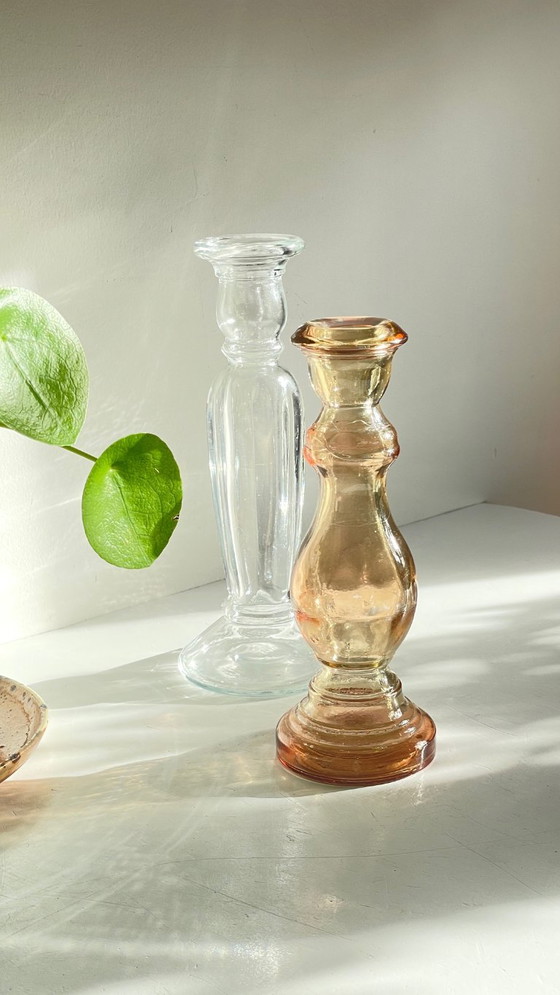 Par de portavelas de cristal transparente – Glass (photo 23 of 30)