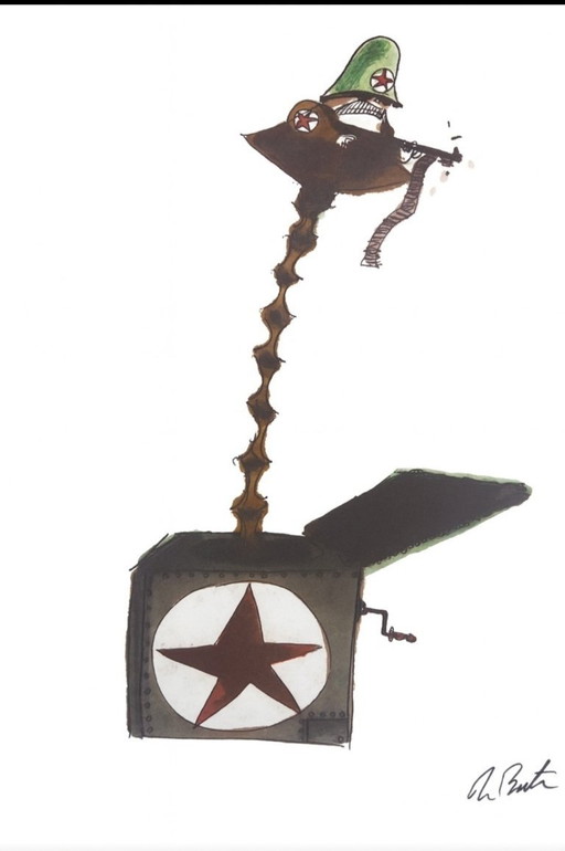 Tim Burton – Soldat dans sa boîte – Tirage officiel en édition limitée signé – 20 x 30 cm