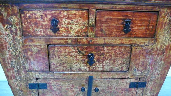 Image 1 of Sideboard, coffee bar, reclaimed wood, shabby chic, brown-red
