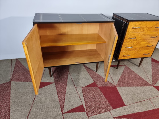 Image 1 of Vintage Brown Cabinets, 1970s