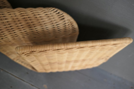 Image 1 of Revistero de pared de ratán Ikea "Tiby" Karl Malmvall