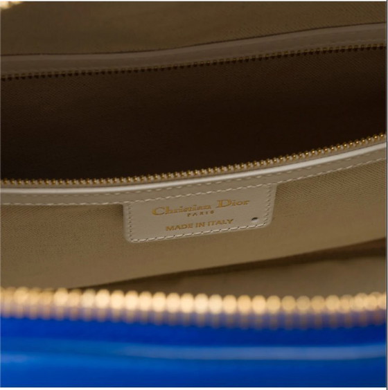 Image 1 of Borsa DIOR in cuoio blu - 103337