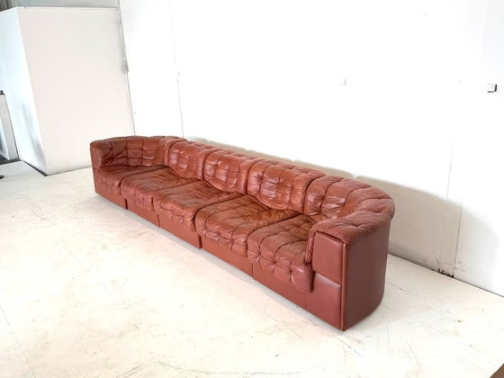 Image 1 of De Sede DS 11 Leather Sofa Couch Desede Armchair Design Modular Elements