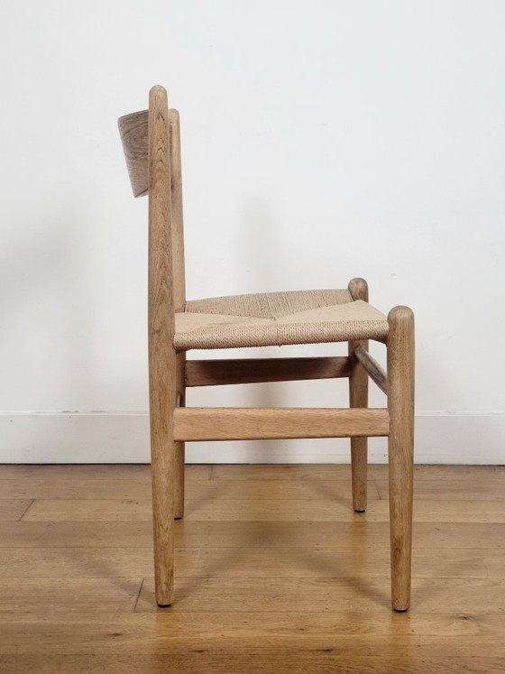 Image 1 of Lot de 2 chaises de salle à manger Hans J. Wegner CH36 pour Carl Hansen & Søn en chêne massif