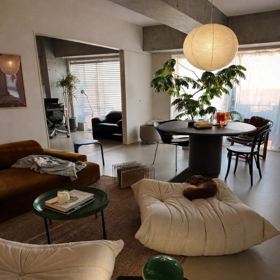 Image 1 of Table ronde/carrée de style Bauhaus en chêne noir