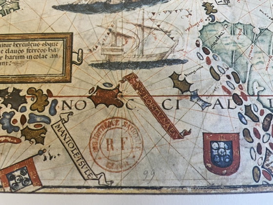 Image 1 of A Printing of the Original Map of Indian Ocean from 1960