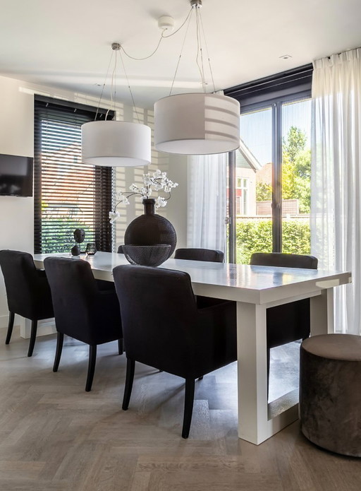 Keijser & Co Pure dining table 300 x 100 cm – white, oak