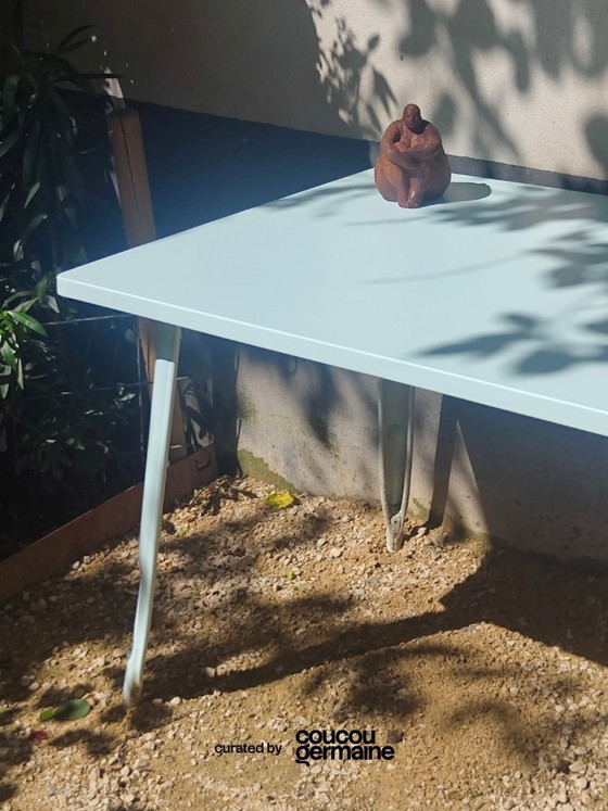 Image 1 of Table acier laqué Sklum, style industriel (années 2020)