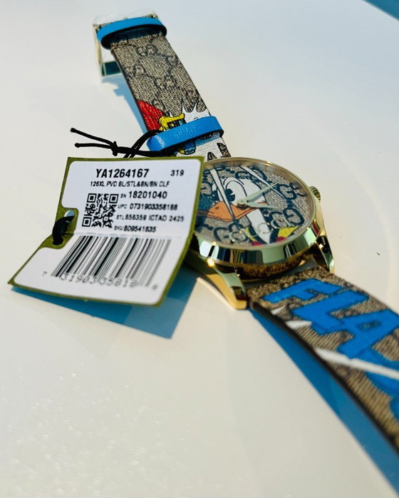Image 1 of Gucci G-Timeless YA1264167 Donald Duck Gold PVD 38mm Unisex-Uhr
