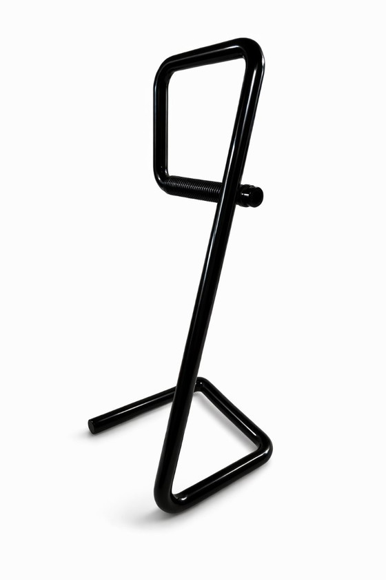 Image 1 of Originaler schwarzer Metall-Garderobenständer aus den 1980er Jahren