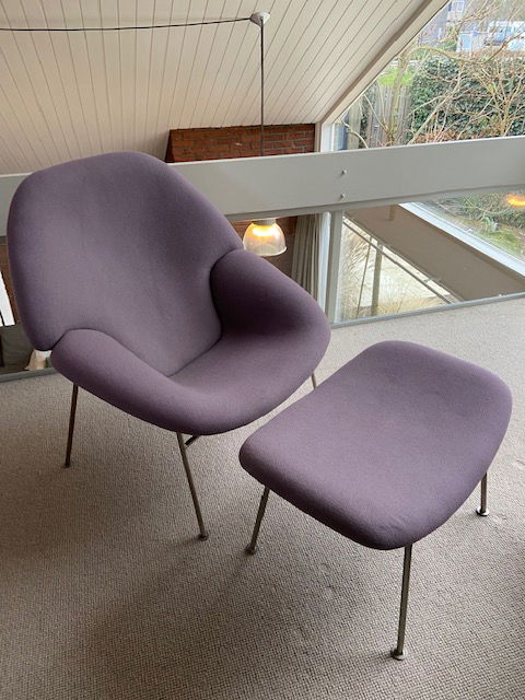 Artifort Pierre Paulin F555 Space Age Loungesessel + Ottomane