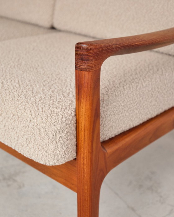 Zweisitzer-Sofa aus der Mitte des 20. Jahrhunderts, Serie Senator, Teakholz-Couch von Ole Wanscher (photo 18 of 23)